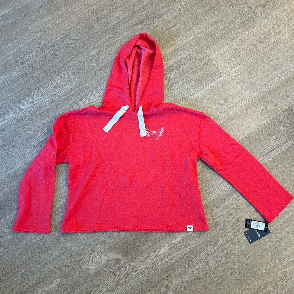 Fanatics Vibrant Red Capitals Hoodie with Flared Sleeves